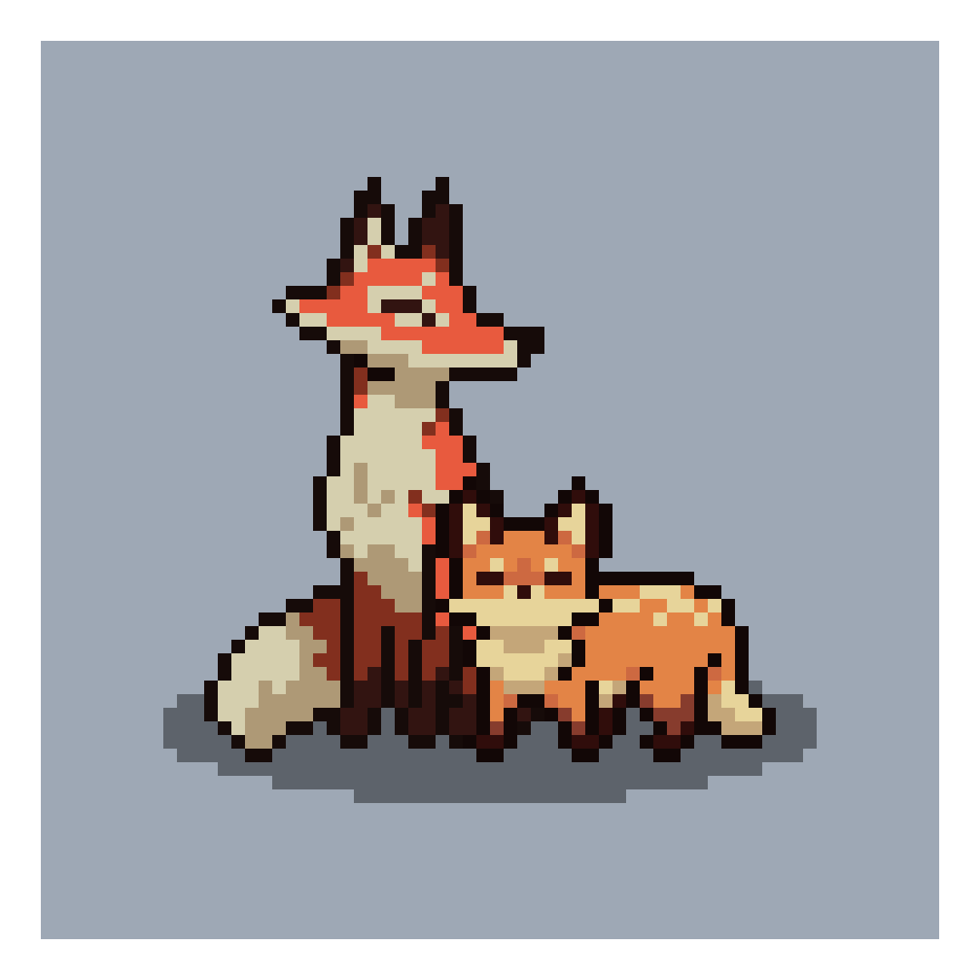 fox pixel art