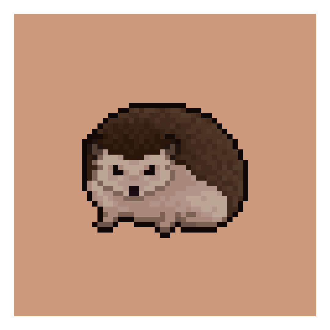 hedgehog pixel art